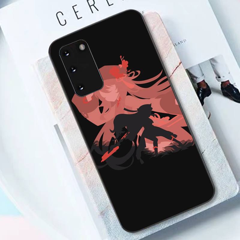 Genshin Impact Kazuha Zhongli Hutao Xiao Pouzdro na telefon pro Samsung S10 21 20 9 8 plus lite S20 UlTRA 7edge