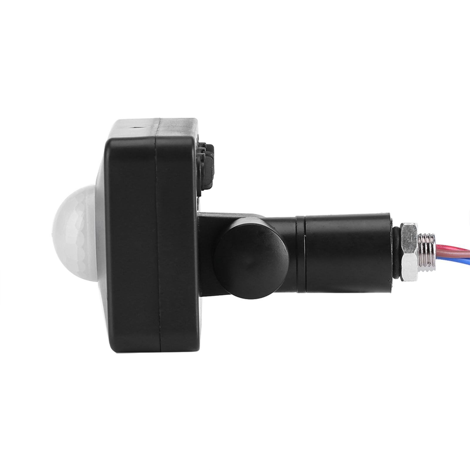 

Черный PIR-переключатель Инфракрасный датчик движения, детектор освещения, настенный переключатель, уличный переключатель