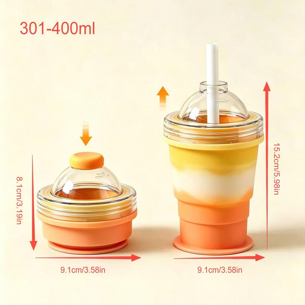 Ice Mold Bottle With Straw Leak-Proof Coffee Drinking Bottle With Lid Ice Sphere Maker Cup For Home Office Dorm Room Travel