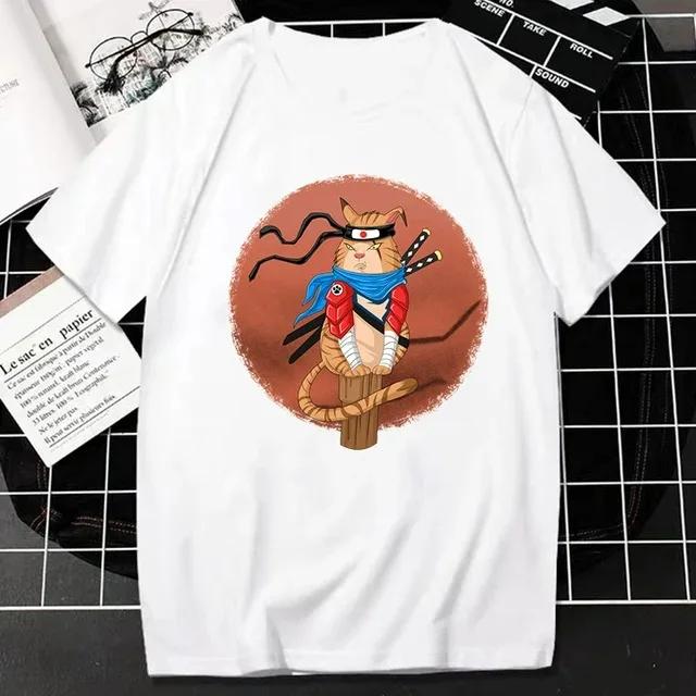 Funny Catzilla Japan Cat Kitten Lover Men T Shirt Male Casual Tees Summer Hombre Oversized Tee Harajuku Shirt Men Clothing
