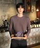 THEY Semi-Crop Ribbed Long Sleeve Round T-Shirt_5 Color