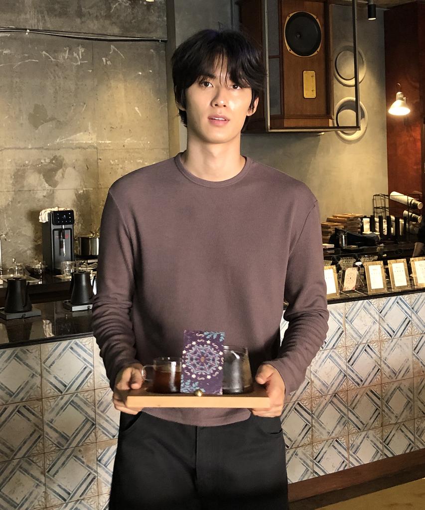THEY Semi-Crop Ribbed Long Sleeve Round T-Shirt_5 Color