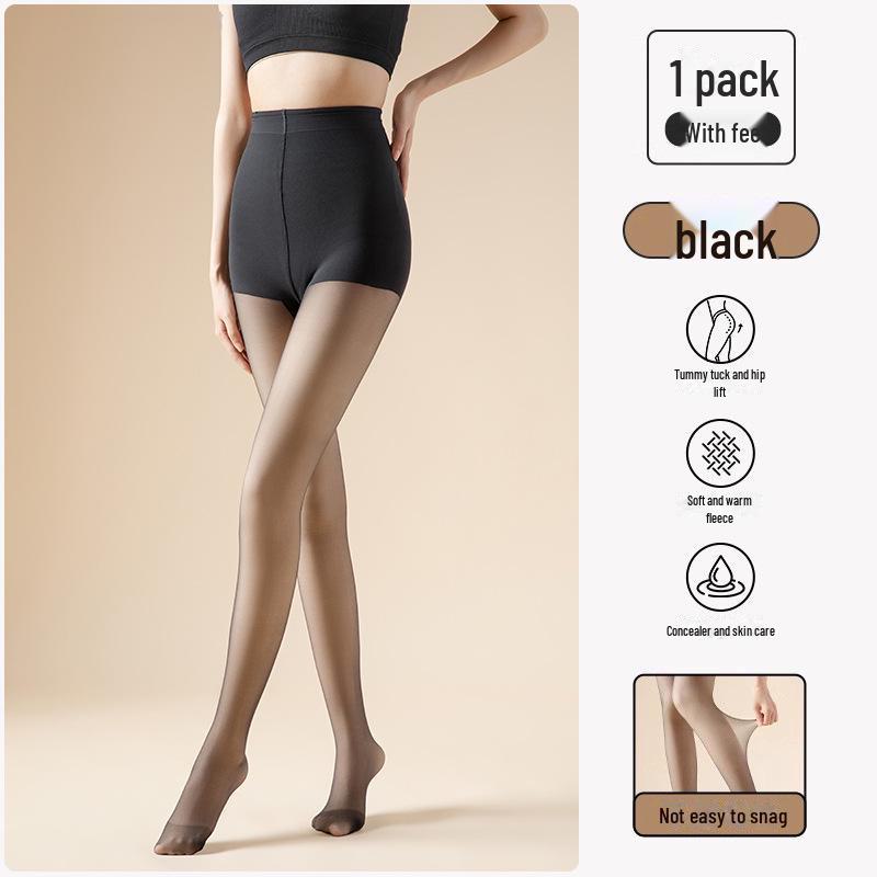 Dwuarstwowe rajstopy z wysokim stanem wyszczuplające nogi - 24 style na jesień/zimę