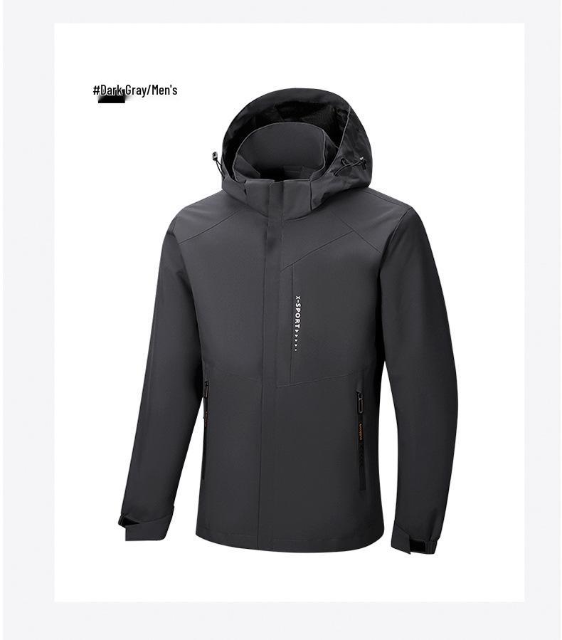 Giacca a vento con cappuccio unisex: Giacca da Ciclismo da Esterno per Coppie, Monostrato Leggera
