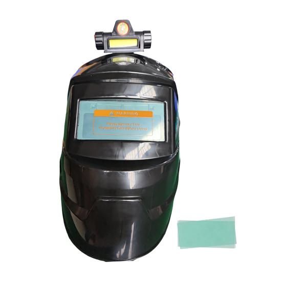 Auto-Darkening Welding Helmet with Headlight Lightweight Arc Proof Mask Multifunctional Welding Shield for Various Applications