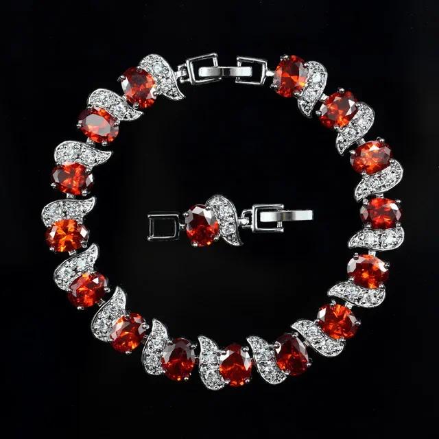 Bracelet Charm Élégant pour Femme Incrusté de Cristal Mode Bijoux de Fiançailles Mariage