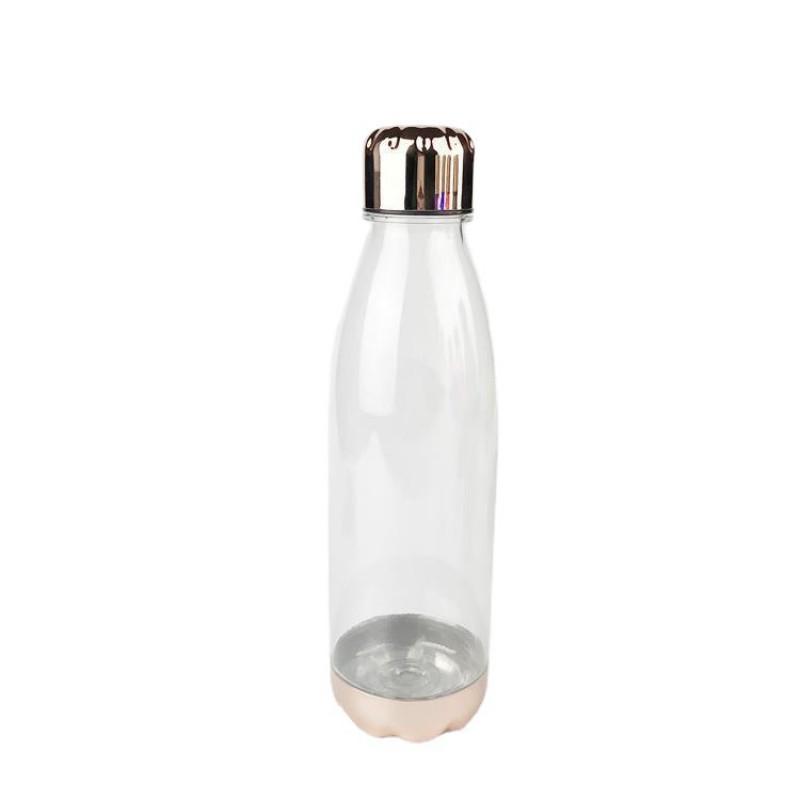 Outdoor Sports Water Bottle 24oz 650ml Leakproof Transparent AS Plastic Cup With Lid Hiking Camping Gym