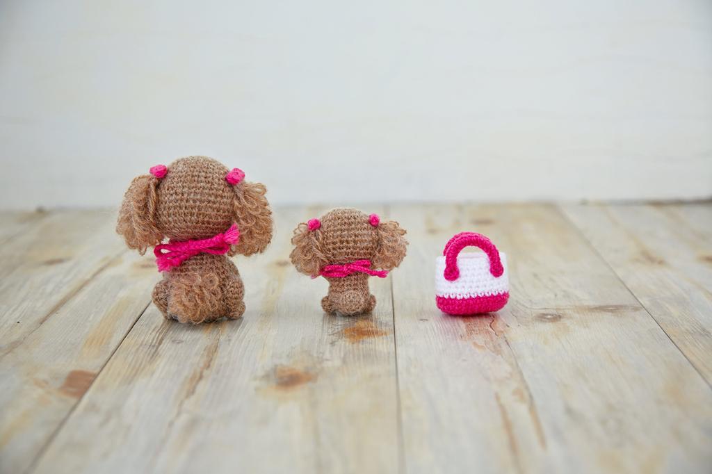 Hamanaka Craft Cute Amigurumi Toy Poodle Parent and Child Pack H301-515