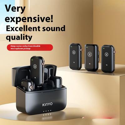 Wireless Microphone Collar Clip Type Little Bee Radio Microphone Sound Card Live Recording Equipment