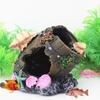 Resin Reptile  Shelter Aquarium Equipment Accessorie Glass Fish Tank Landscaping Decoration