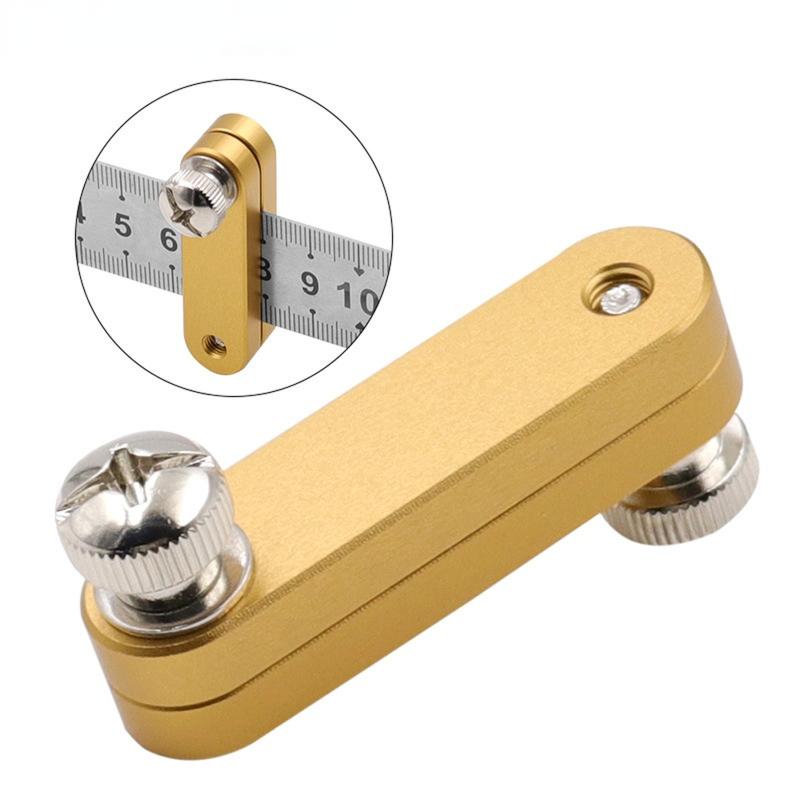 Steel Ruler Positioning Block Multifunctional Angle Scriber Line Marking Gauge Woodworking Tools