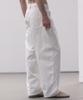 Dekkoloso Washed Cotton One-Pleat Wide Pants [White]