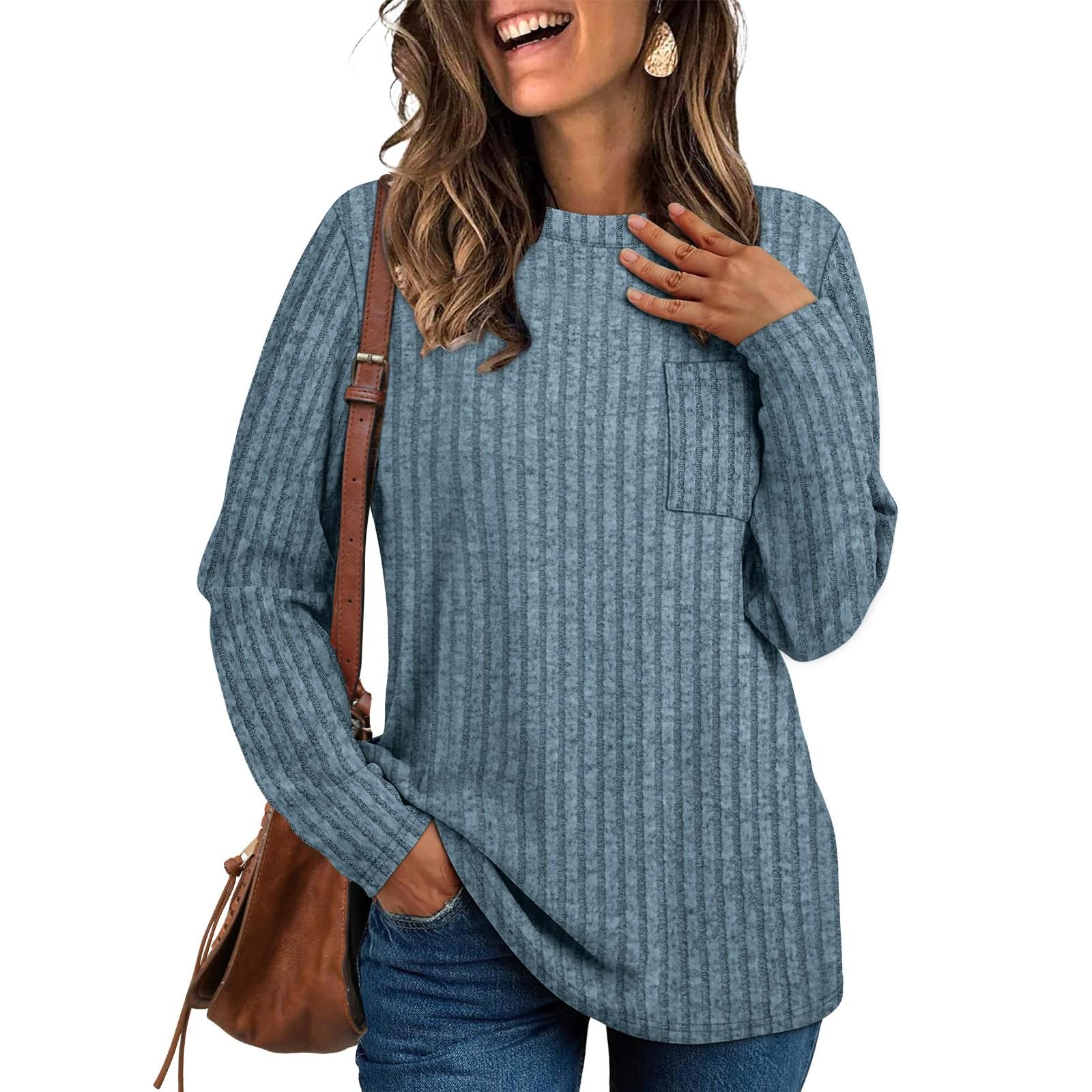 

Женские базовые футболки с длинными рукавами и изогнутым подолом, летние топы, облегающие футболки, одежда XS тёмно-синий