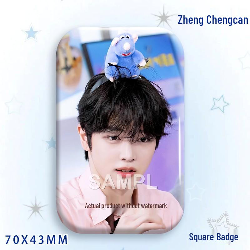 Zheng Chengcan Concert Star Badge & Laser Sticker Pin Brooch