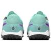 Nike Tiempo Legend 10 Lace Up TF Turf Artificial Turf Cow Leather Soccer Shoes Unisex Green Purple DV4342-300