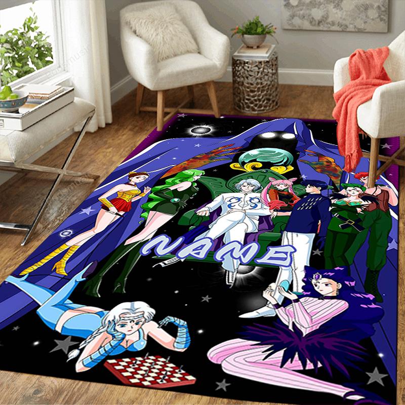 Custom 1Pc Sailor Moon Teamup Rug Office Carpet Indoor Outdoor Entrance Doormat Nonslip Soft And Comfortable Living Room D2915250