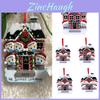 Beautiful Resin Christmas Tree Hanging Ornament For Family Of 2-6 People Quarantine