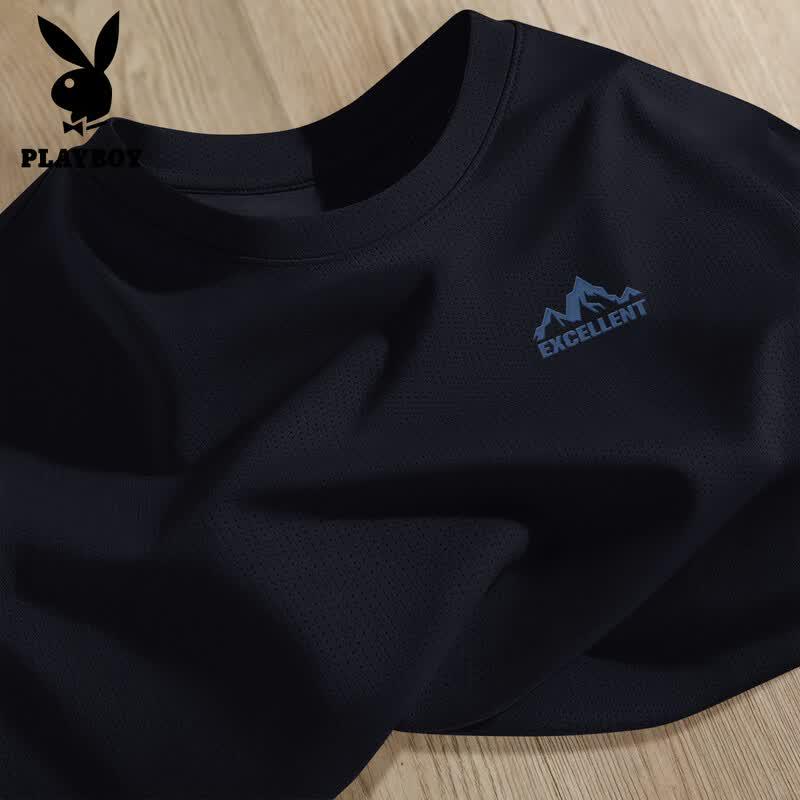 PLAYBOY Men s K Print Quick-Dry Mesh T-Shirt 3XL