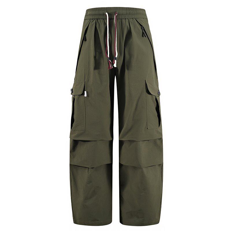 Men s Ice Silk Quick-Dry Elastic Summer Pants - Cooling, Loose, Plus Size Casual Wear 4XL
