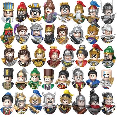 Kinderspeelgoed Oude Chinese Drie Koninkrijken Periode Historische beroemdheden Cartoonfiguren Bouwstenen Model Kinderen Geschenken