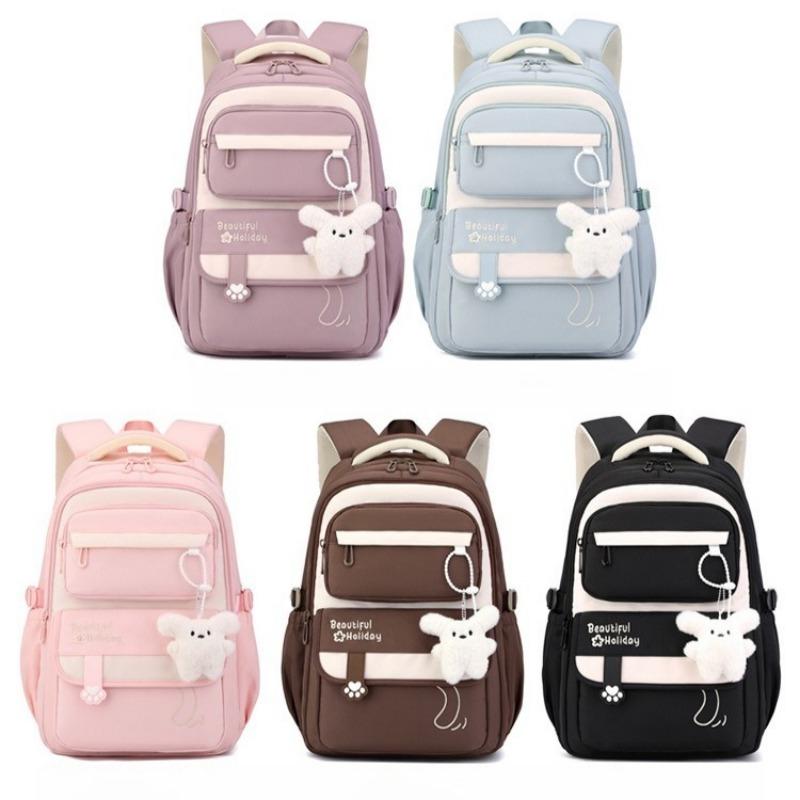 Middle School Student School Bag Young Girl Cute Backpack Casual Daypack Large Durable Book Bag Waterproof Light Travel Rucksack