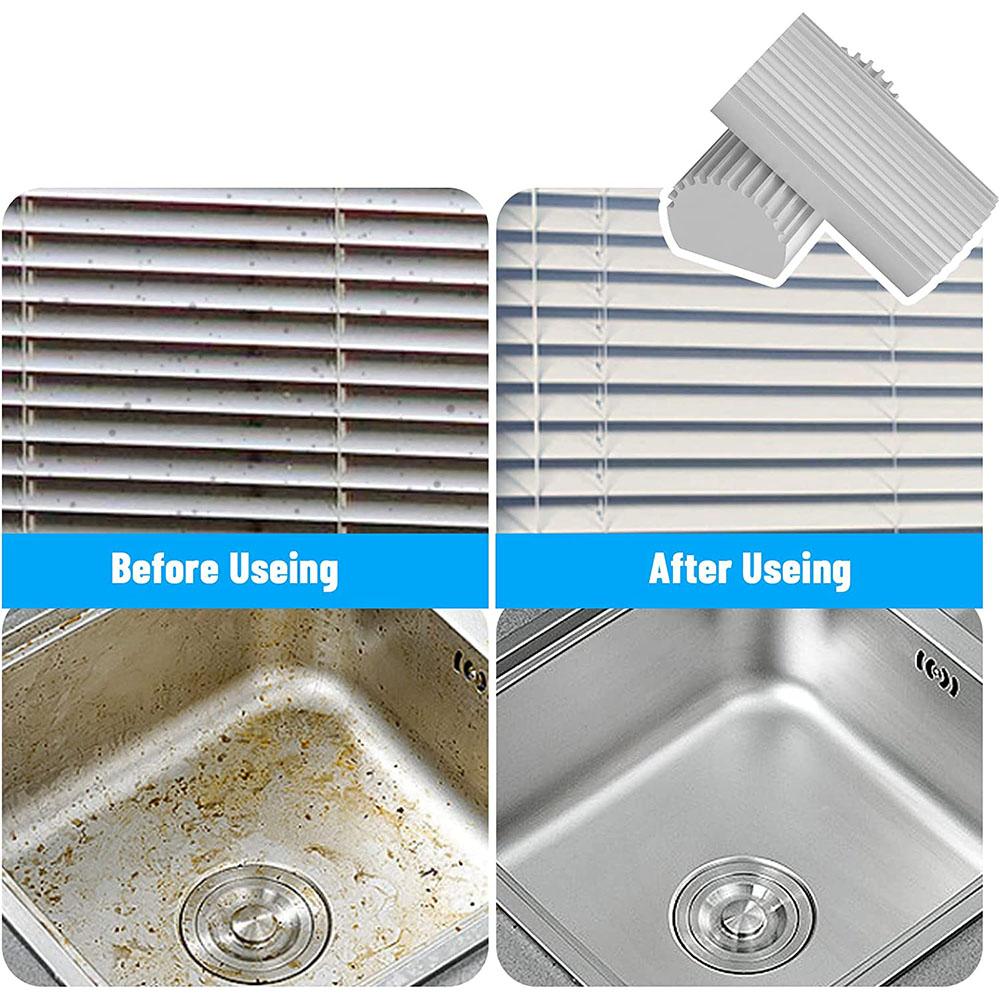 4pcs Reusable Damp Clean Duster Sponges for Cleaning Blind Glass Baseboard Vent