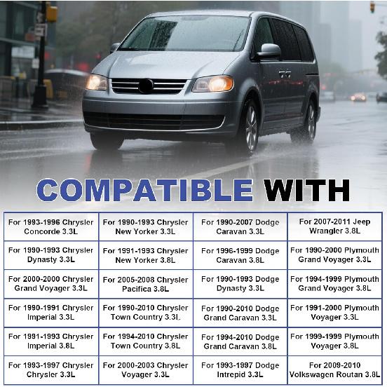 Oil Pan Gasket Set Fits 1990-2011 Chrysler Dodge Caravan Concorde 3.3L V6 OHV 12v