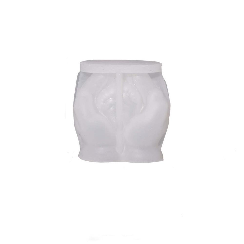 DIY Craft Silicone Candle Mold Decorative Gypsum Ornament Mold  Scented Candle белый