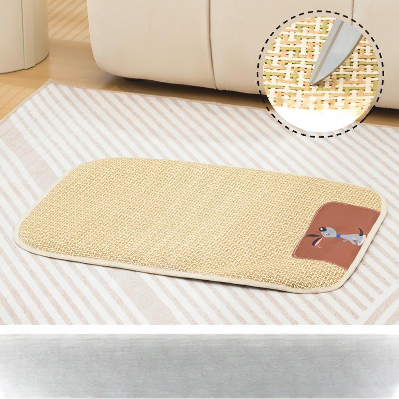 

Новый летний универсальный коврик для кошек и собак Домашний ротанговый коврик Коврик для питомника Коврик для питомца Товары для кошек и собак XS 45*35
