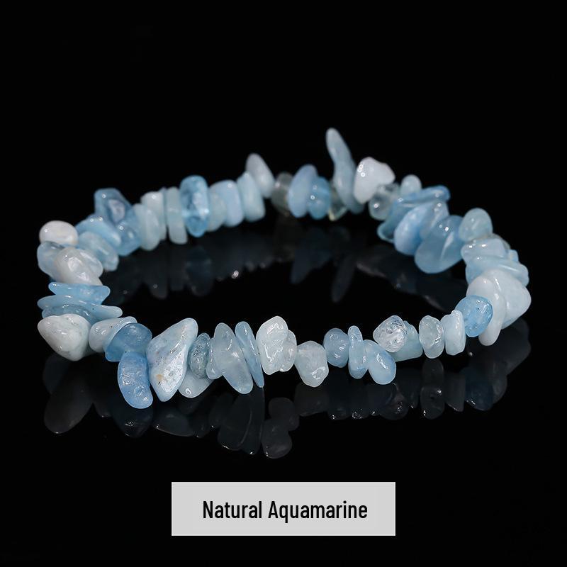 Pulsera Elástica de Chips de Ágata de Siete Colores de Jingdong