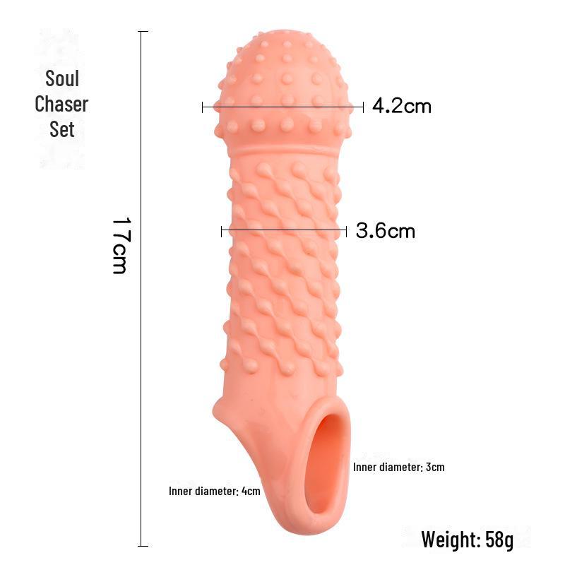 Set de dinți de lup Emei Thorn: Jucării pentru adulți pentru cupluri, îmbunătățite cu particule mari