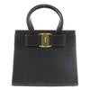 Bolsa de Mão Vara ribbon BA214178 Couro Gravado Preto Feminina Usada