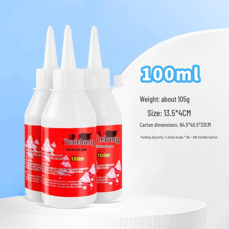 30ml Bastelkleber für Vliesstoff, Hanfseil & Knöpfe - Farblos & Transparent