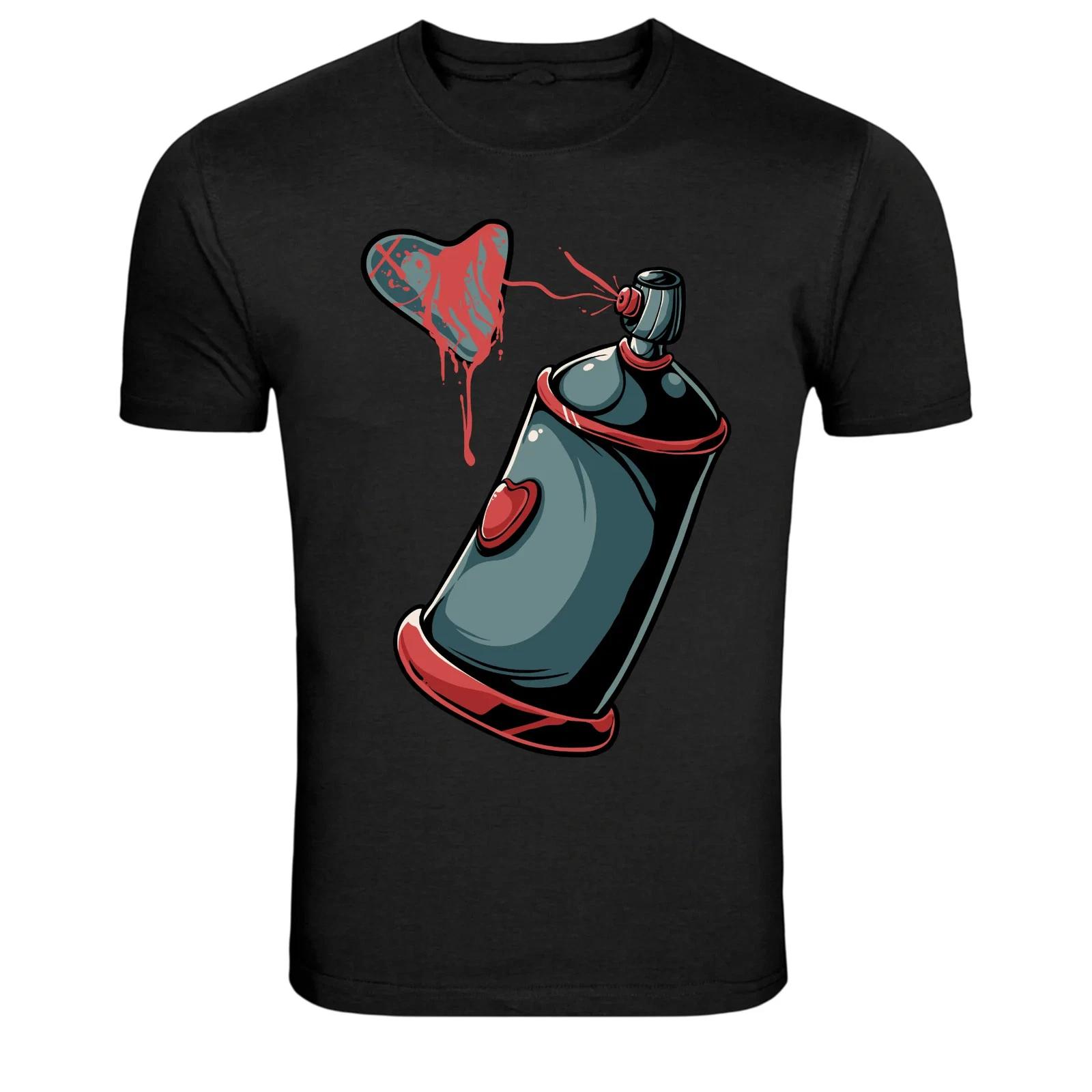 

Spray Paint Graffiti Can Graphic T-Shirt Street Art Tee 4XL