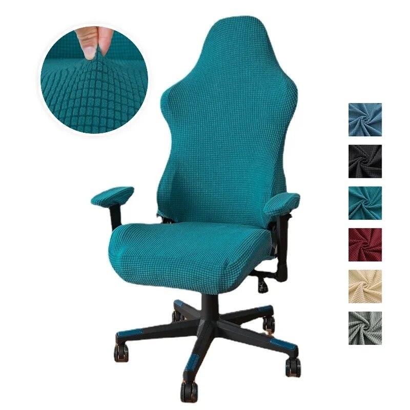 Polar Fleece Gaming Chair Cover Elastic Office Chair Cover Anti-Dirty Spandex Computer Armchair Seat Slipcovers Housse De Chaise