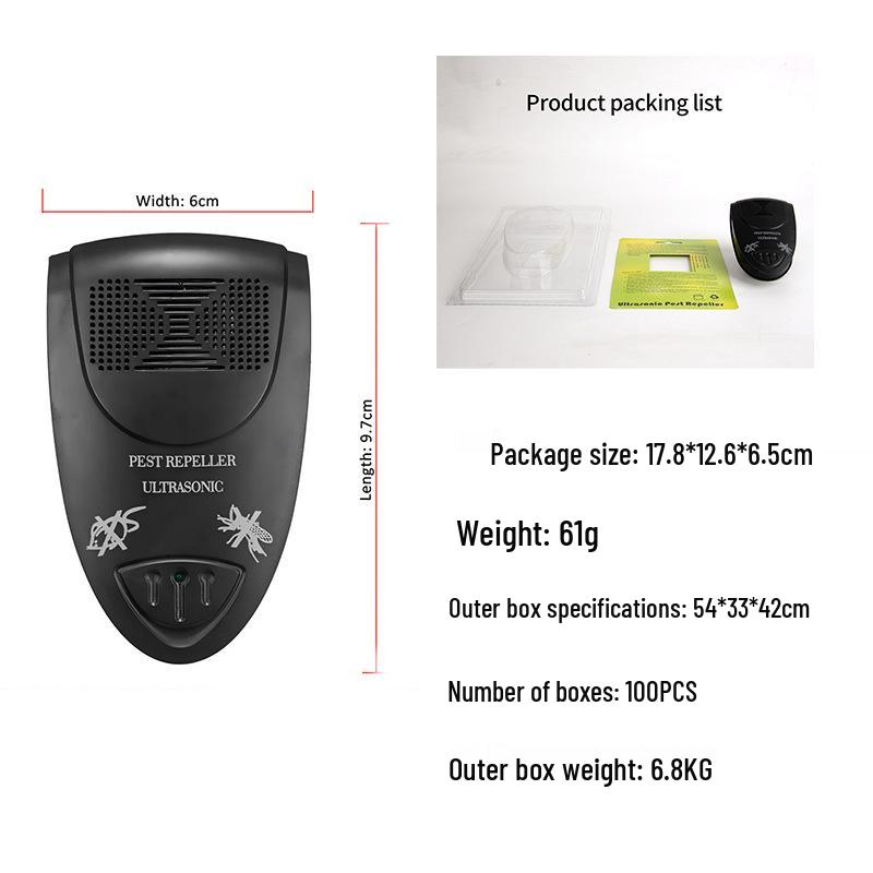 Multifunctional Ultrasonic Pest Repeller: Safe, Smart Solution for Mosquitoes, Insects, Mice, and Cockroaches