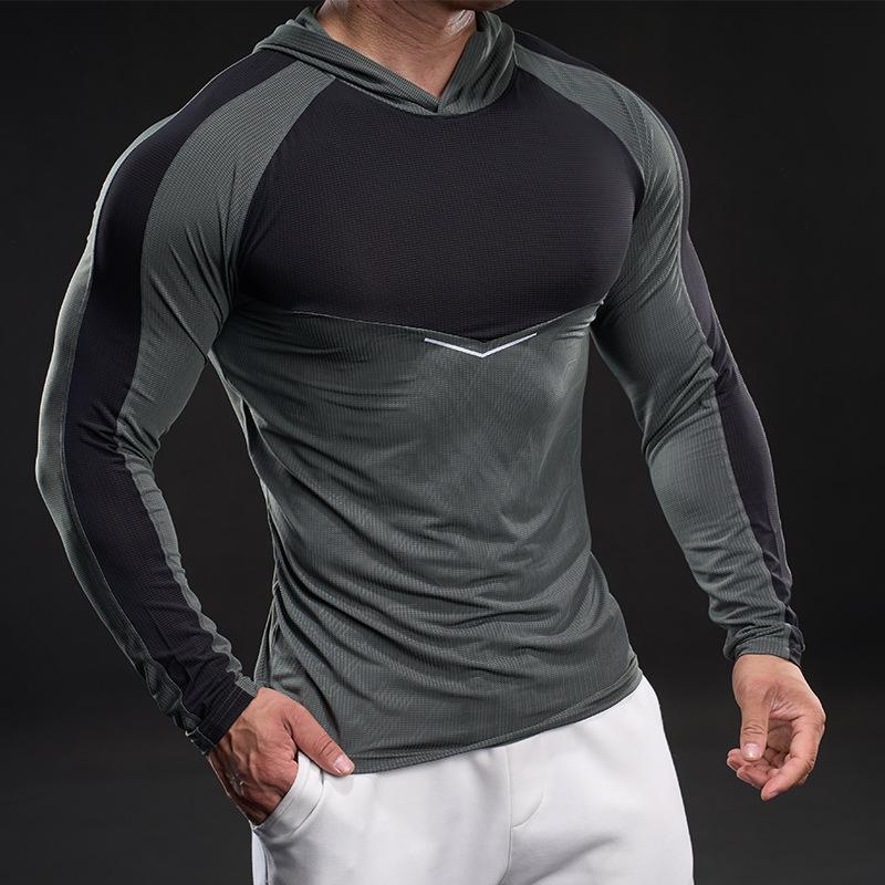 Quick-drying Long-sleeved Men's Sports T-shirt Spring Basketball Running Fitness Training Top