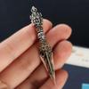 Sturdy Copper Tibetan Buddhist Amulet On Black Cord Necklace With Sacred Significance For Men