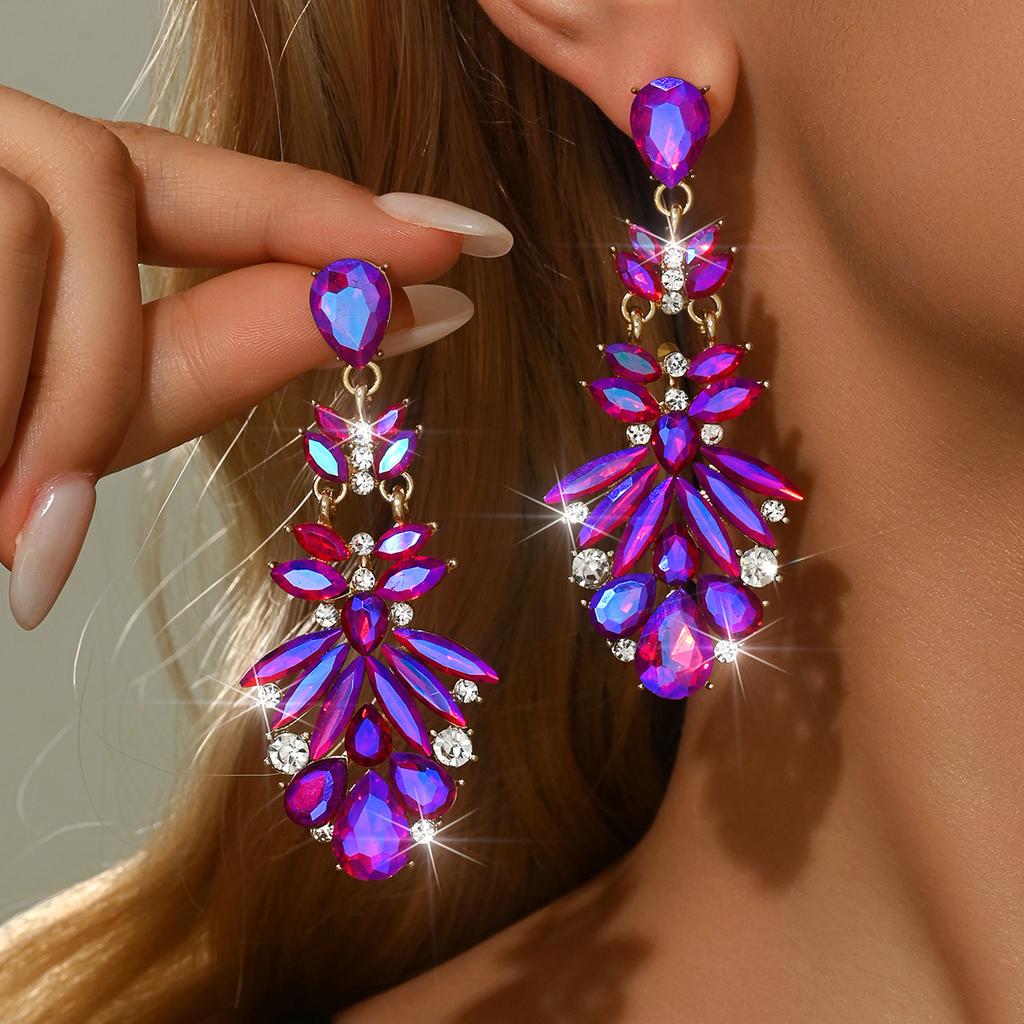 Cross Border Trendy Geometric Chic and Innovative Multi-color Dreamy Earrings and Accessories To Wear
