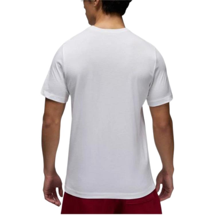 Nike T Shirts Men's White Crew Neck Moderate Straight Fit FN6028-100