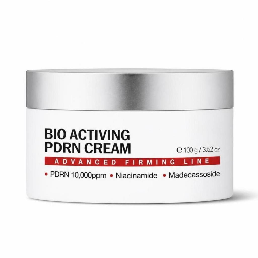 DERMALINE Bio Activing PDRN Cream 100g (DLEXO) - Salmon DNA Elasticity & Anti-Aging Skin Barrier Moisturizer