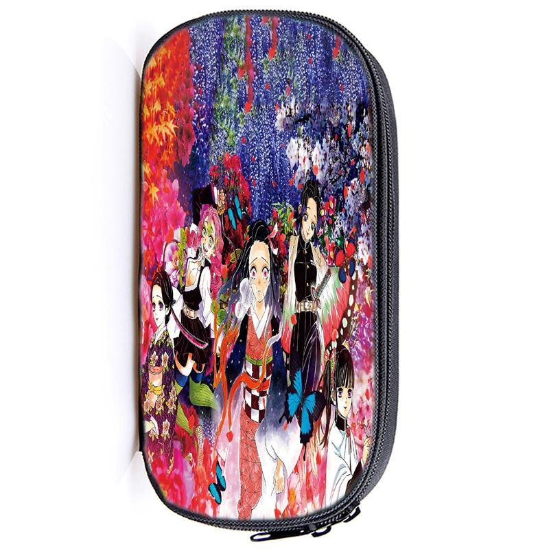 Demon Slayer Kamado Tanjirou Pencil Case Nezuko Boys Girls Kids Zenitsu Kimetsu No Yaiba Pencil Box Students Anime Pen Bags Children Gifts