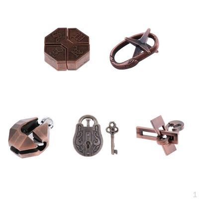 Chinese Intelligence Lock Brain Teaser IQ Test Toys For Kids Adults & Elder