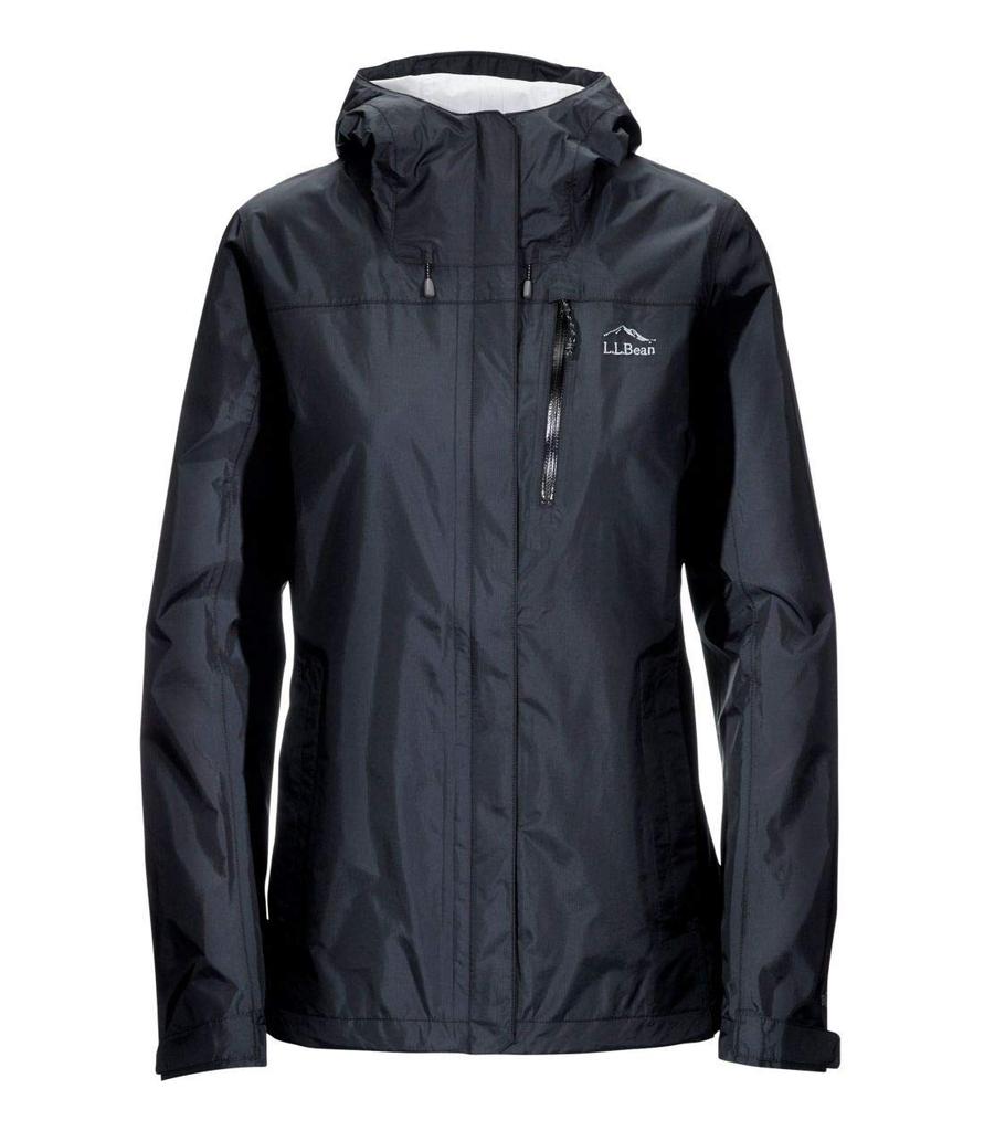 LL Bean Trail Model Rain Japan Size 0UMS310006 Women's Jacket, Fit, L, Black,
