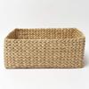 Storage Baskets | Cane Or Bamboo Basket | Gift Hamper Basket | Wardrobe Organiser (Medium), Rectangular, Beige