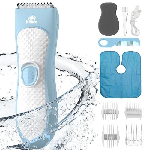 Quiet Baby Hair Clipper Trimmer for Toddlers, Children, and Autism - Waterproof, Rechargeable Cordless Hair Clipper with Ceramic Blades and Haircut Ki