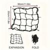 1pc Durable Motorcycle Cargo Net with Elastic Rubber Straps Transparent Plastic Helmet Protector Ideal for Storing Bags and Gear on Bicycles