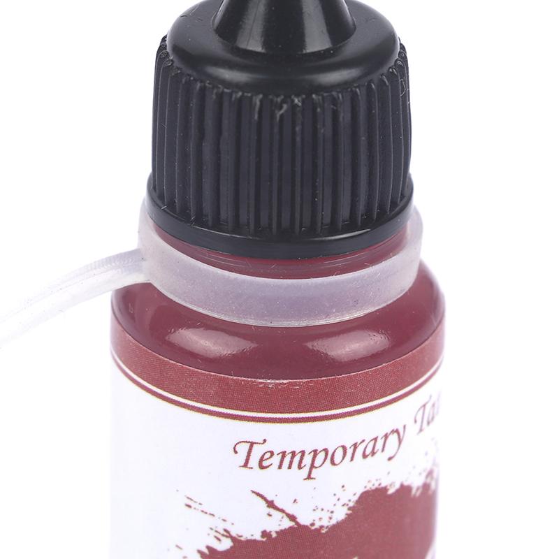 10 ml temporäre Tattoo-Tinte, Fruchtgel, Körperkunst, Malerei, Pigment, Tattoo-Saft-Tinte