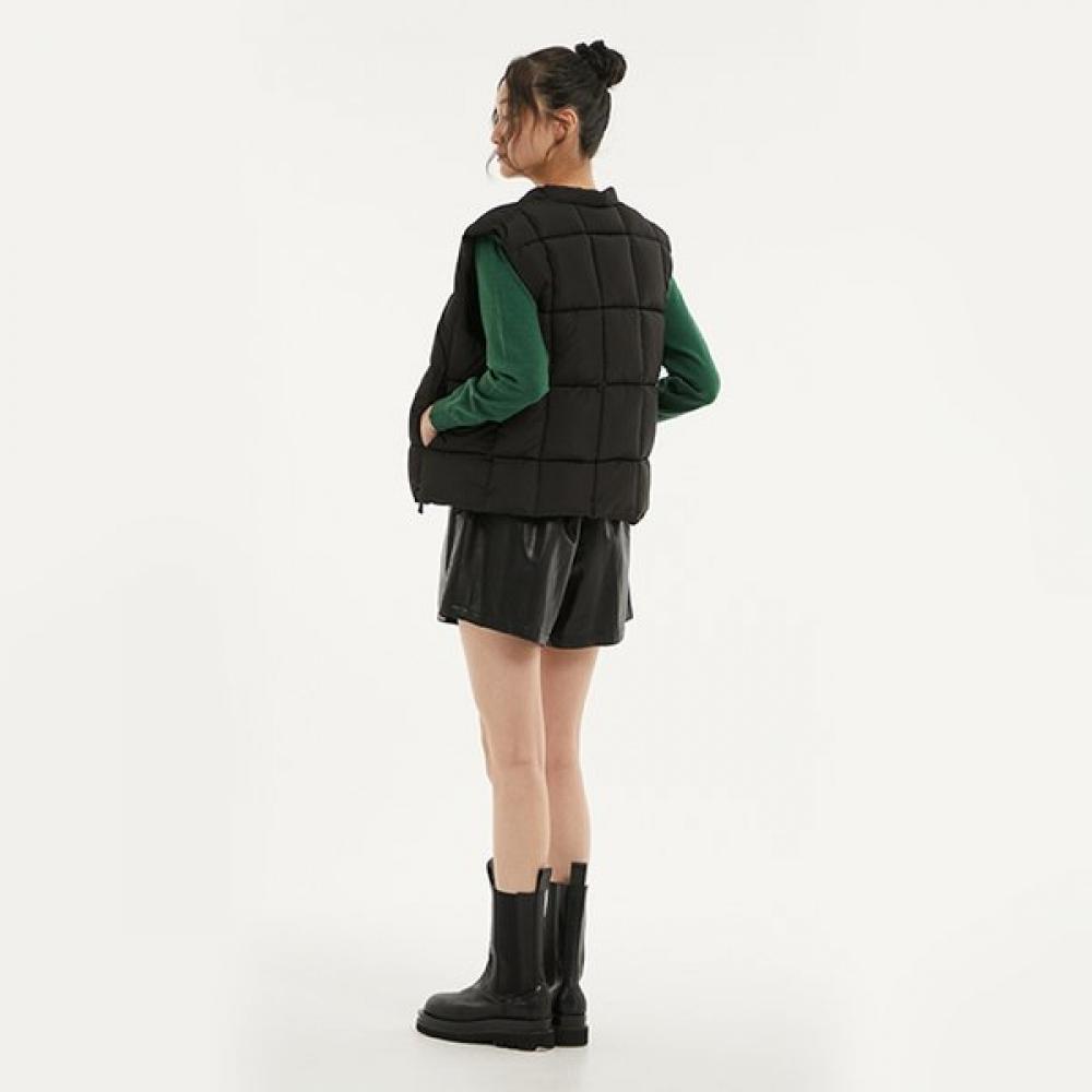 Lap Waistband Leather Short Pants An4lpa40