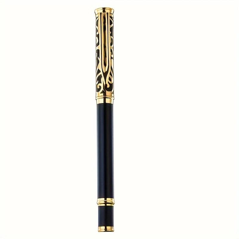 Classic Business Design 0.5mm Metal Signature Pen, Suitable for Men and Women's Business Office Ballpoint Pen (black Ink)